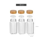 Set X 3 Frascos para Especias con Tapa de Bambú - Imagen 5