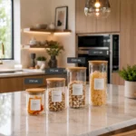 Frasco De Borosilicato Hermético con Tapa de Bambú - Imagen 2