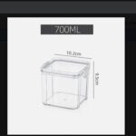 Contenedor hermetico para alimentos de 700 ml