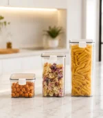 Contenedor Hermético para Alimentos Blanco - Imagen 3