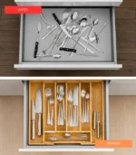 Organizador Expandible De Bambú Para Cubiertos - vista 2