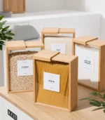 Contenedor de bambu con vertido fácil - Imagen 3