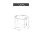Contenedor Hermético para Alimentos Blanco - Imagen 4