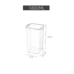 Contenedor Hermético para Alimentos Blanco - Imagen 6